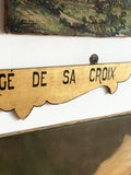vintage French hand painted “station of the cross” ecclesiastical signs