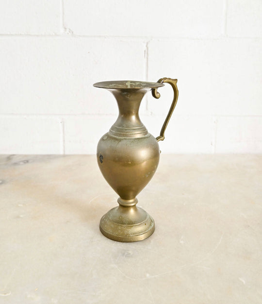 vintage french ornate brass vase