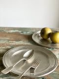 vintage French hotel silver serving trays