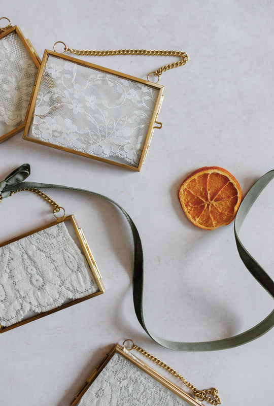 antique french lace ornaments