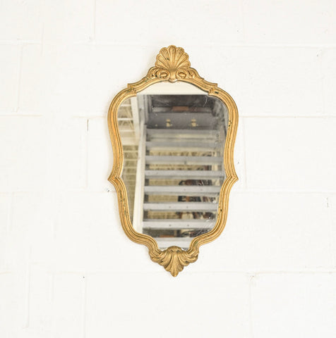 vintage french rococo Louis XV gilt mirror