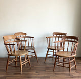 antique captain's chairs, set of four