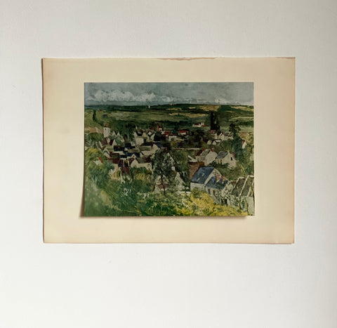 art book print - “view of auvers”, Cezanne