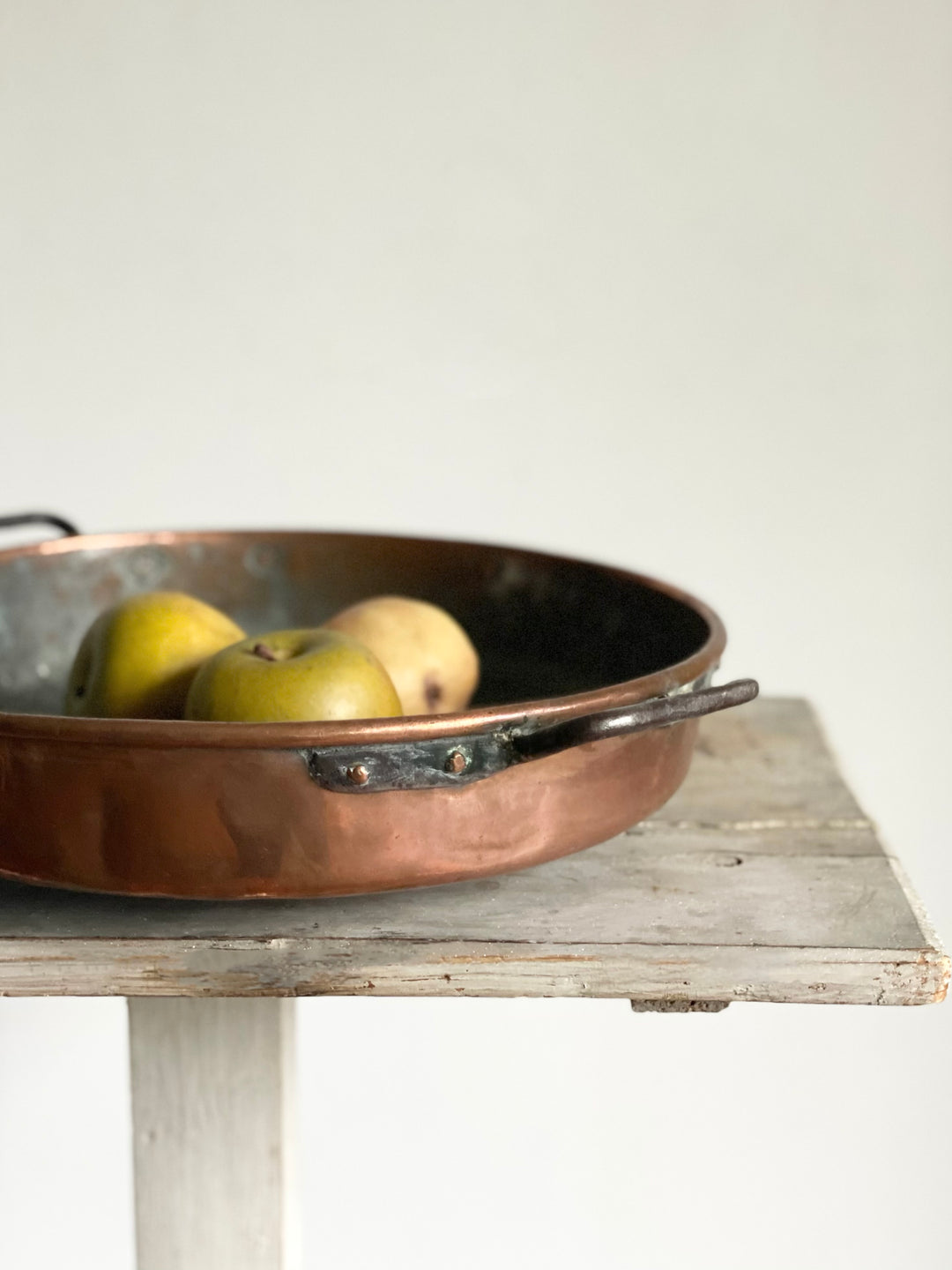 vintage French copper rondeau pan