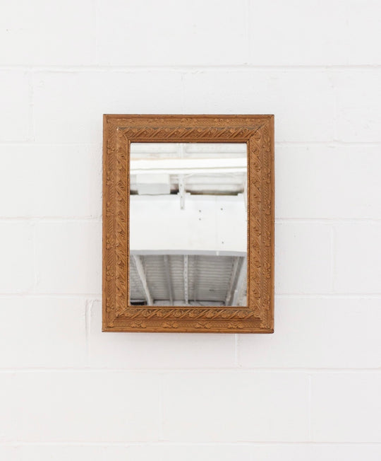 turn of the century French rococo style gilt wood mirror