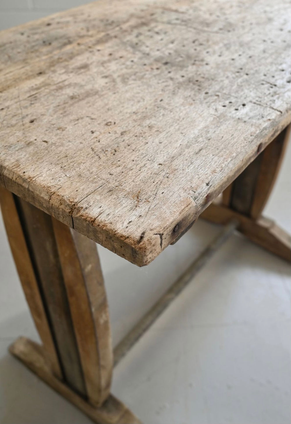 antique french trestle table