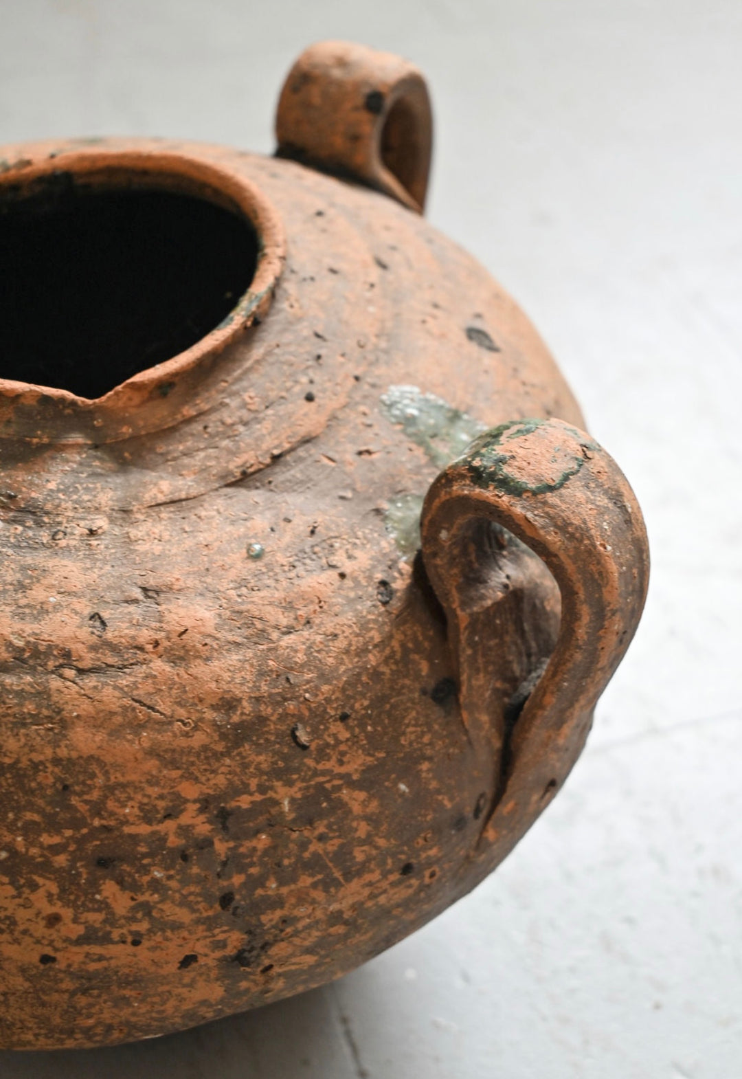 antique french terracotta water vessel