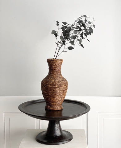 vintage woven vase