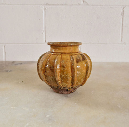 vintage french studio pottery vessel