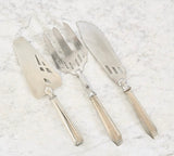 vintage French silverplate art deco serving ware