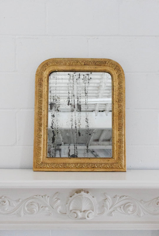 turn of the century gold louis philippe mirror