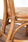set of 4 vintage french bamboo bistro chairs