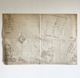 antique linen-backed street plan of Buckinghamshire II