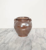 vintage french glazed stoneware vessel