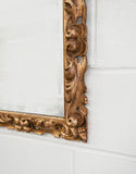 vintage french carved gilt mirror