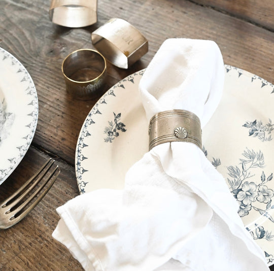 vintage french silverplate napkin rings II