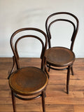 no. 14 Thonet bentwood chairs, set of 2