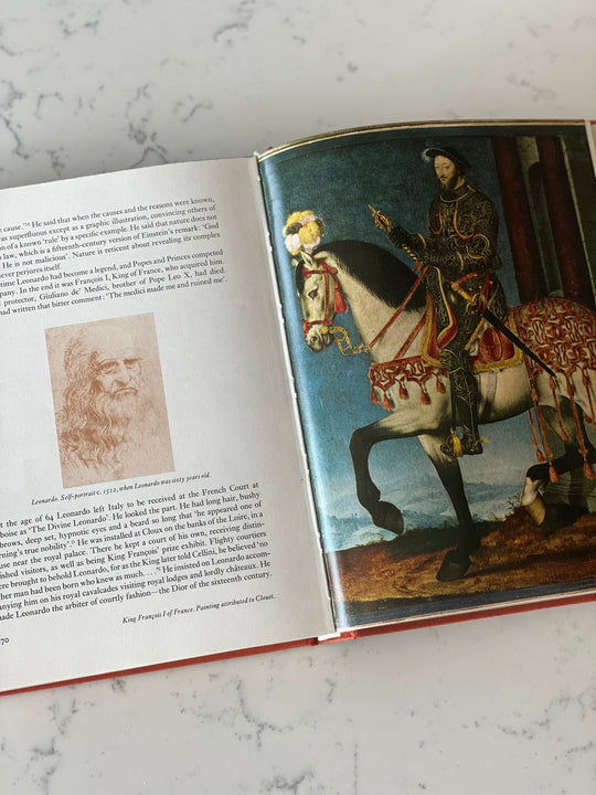 vintage art reference book, “Leonardo”