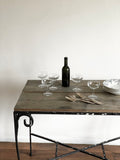 vintage wrought iron table