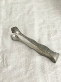 vintage French silverplate ice and sugar tongs