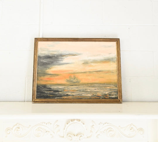 coucher de soleil orange