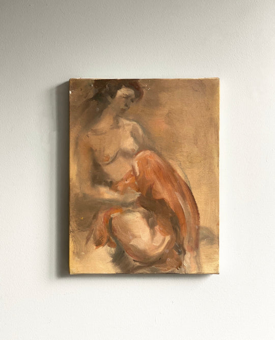 femme nue assise