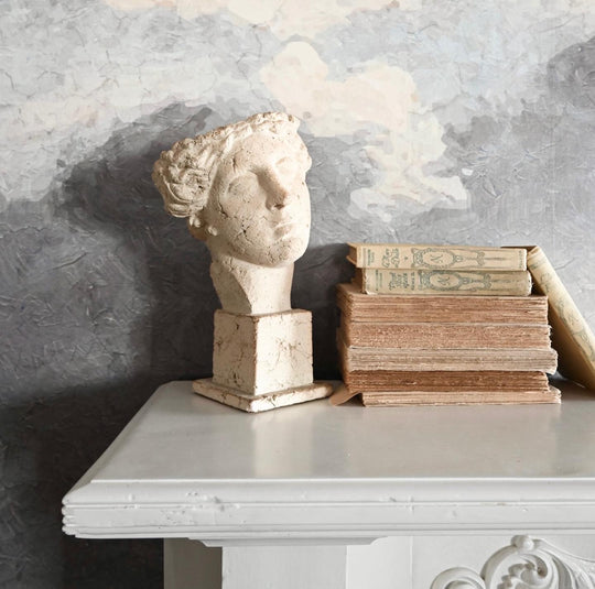 vintage neoclassical terra cotta bust i