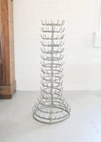 vintage french extra large “hérisson” bottle drying rack