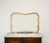 vintage wood frame gilt mirror