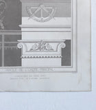 antique engraving "concours du prix duc"