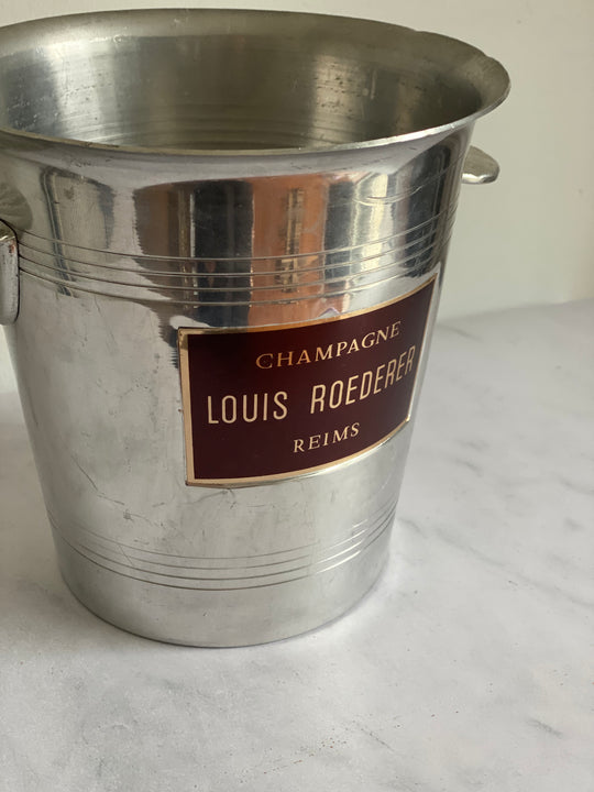 vintage French aluminum champagne buckets
