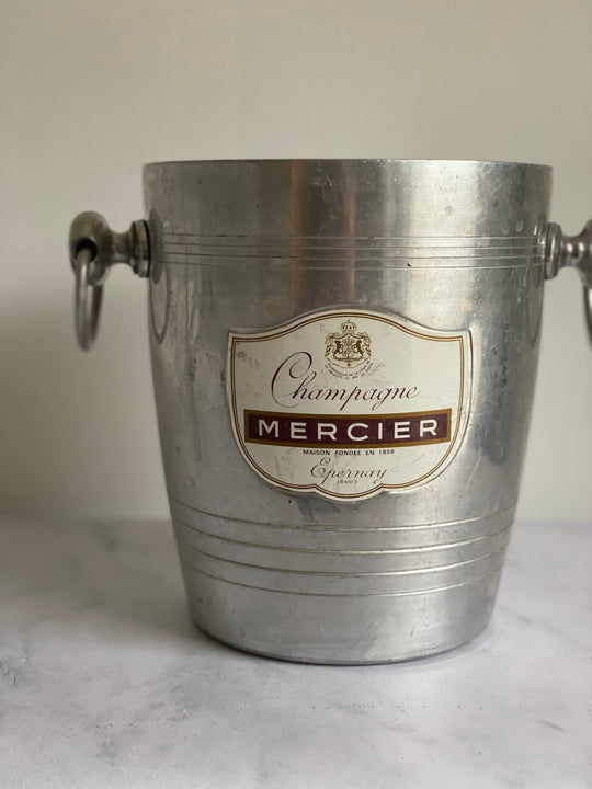 vintage French aluminum champagne buckets