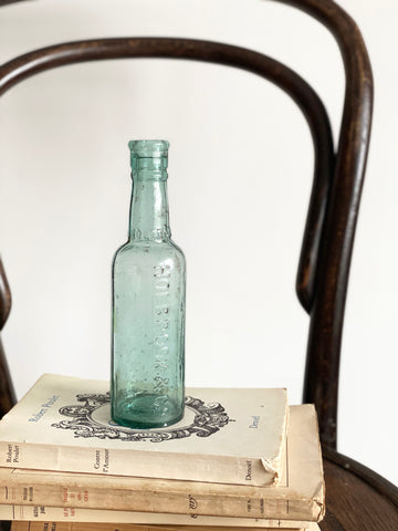 antique green glass bottle