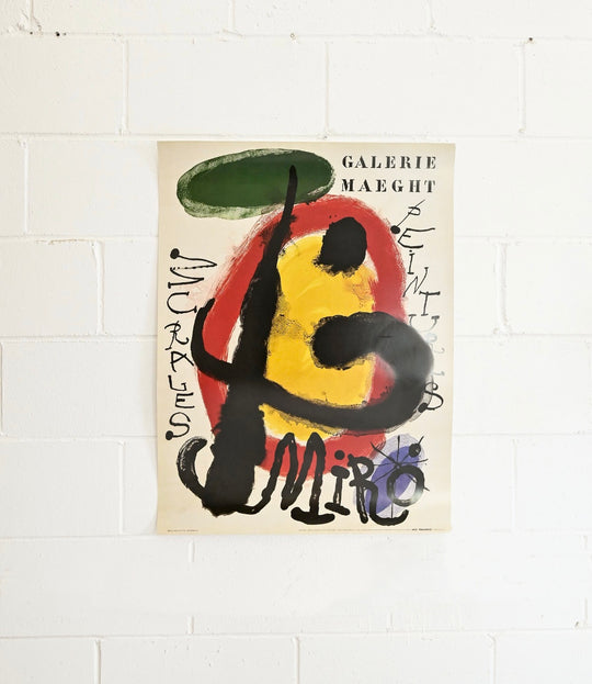 Joan miró galerie maeght exhibition poster