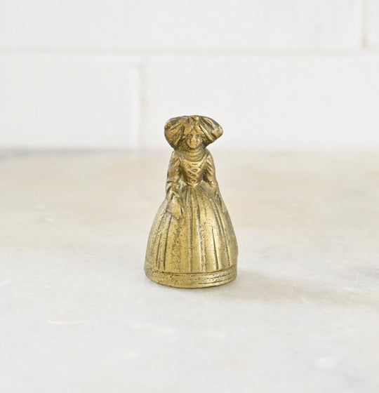 vintage french brass “bell lady”