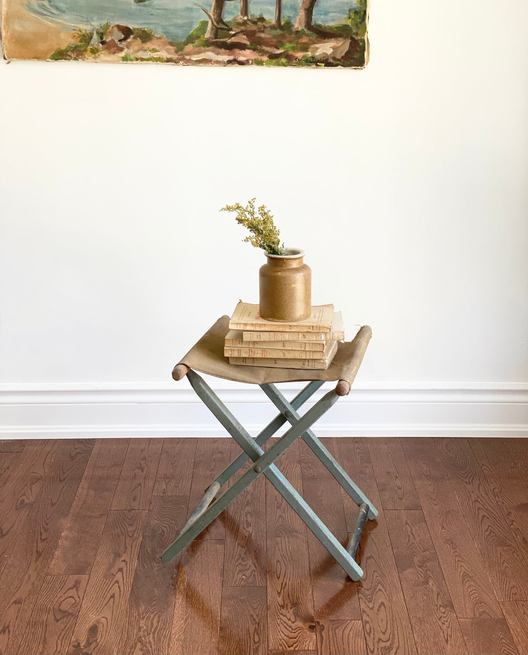 vintage canvas camp chair