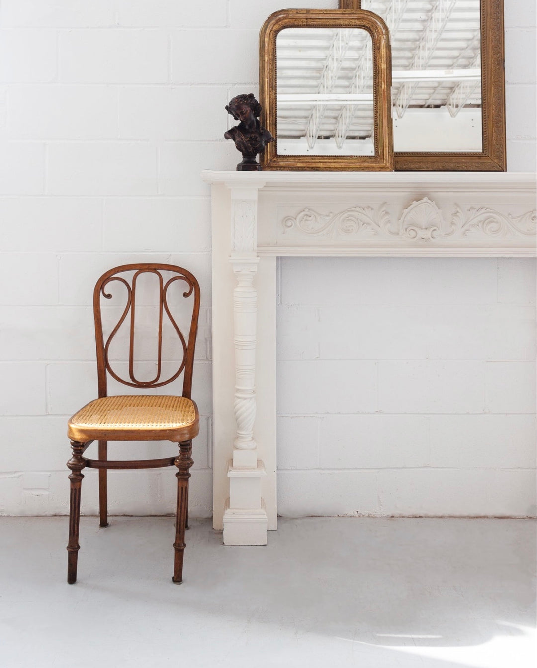 pair of rare antique bentwood chairs by J&J Kohn