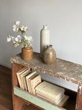 vintage distressed work bench