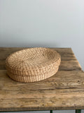 vintage sweetgrass basket, oval