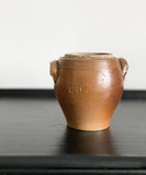 petite French stoneware confit jar