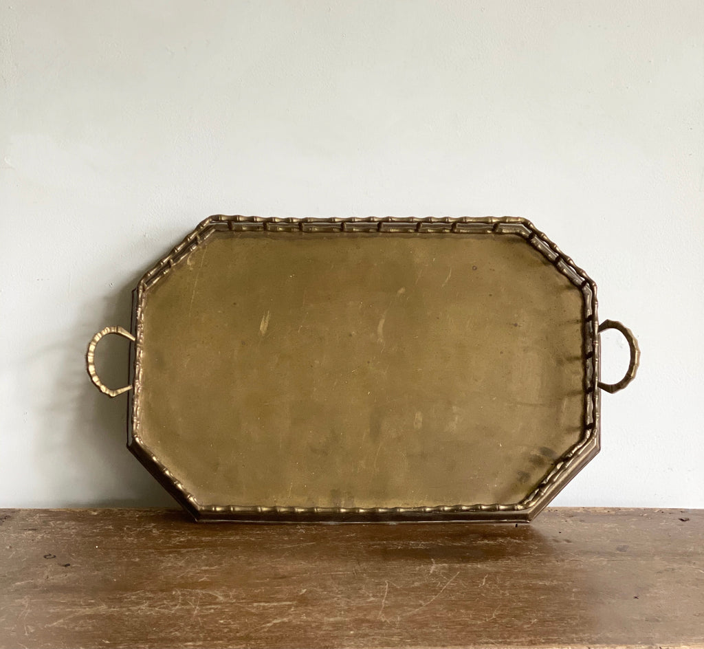 Bamboo Brass Tray