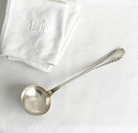 1930s French silver ladle