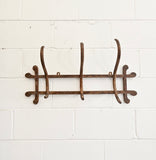 antique french bentwood coat rack