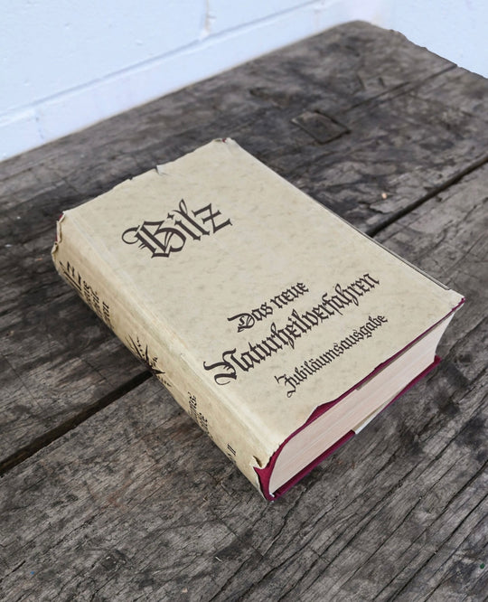 vintage German Bilz medical books