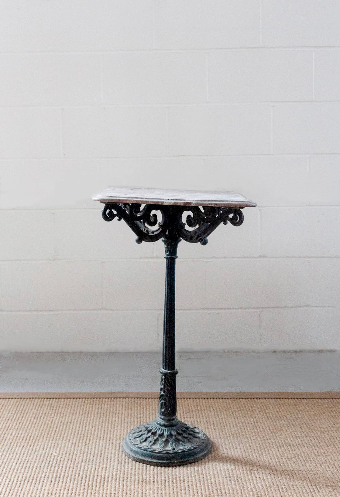 antique french marble top bistro table