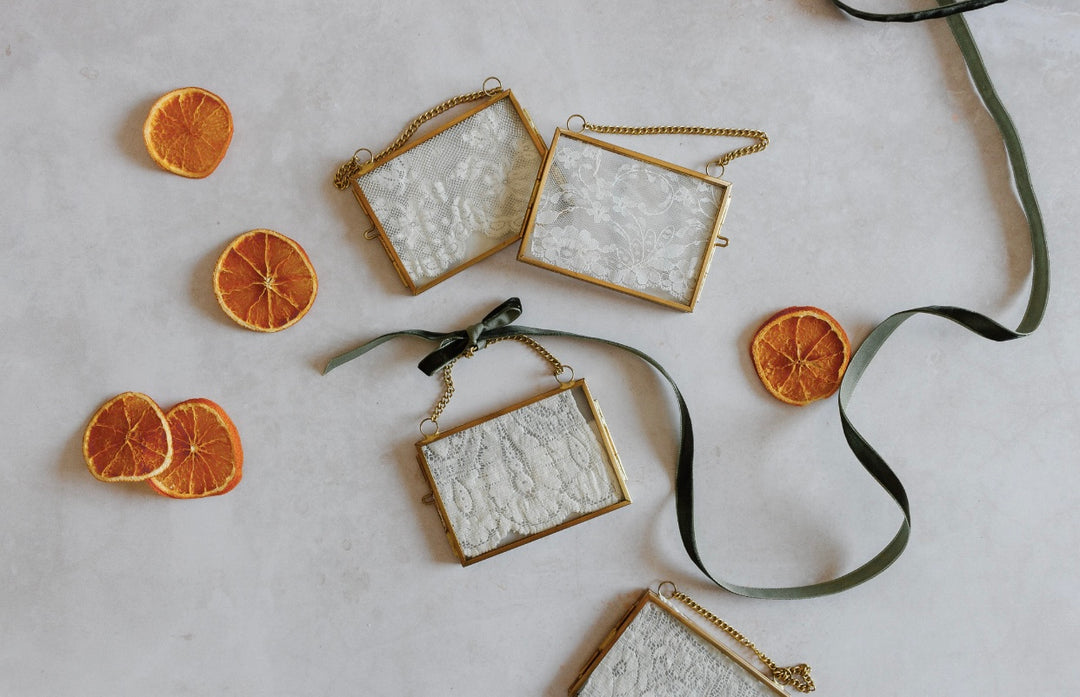 antique french lace ornaments