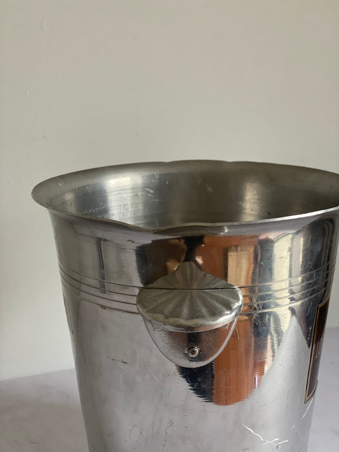 vintage French aluminum champagne buckets