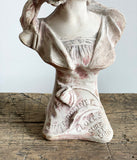 vintage French plaster bust