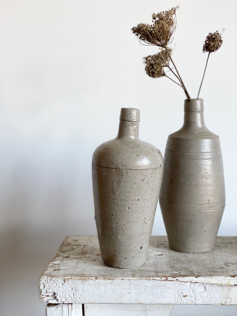 vintage European stoneware bottle I