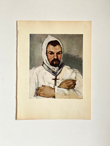 art book print - “uncle Dominique as a monk”, Cezanne